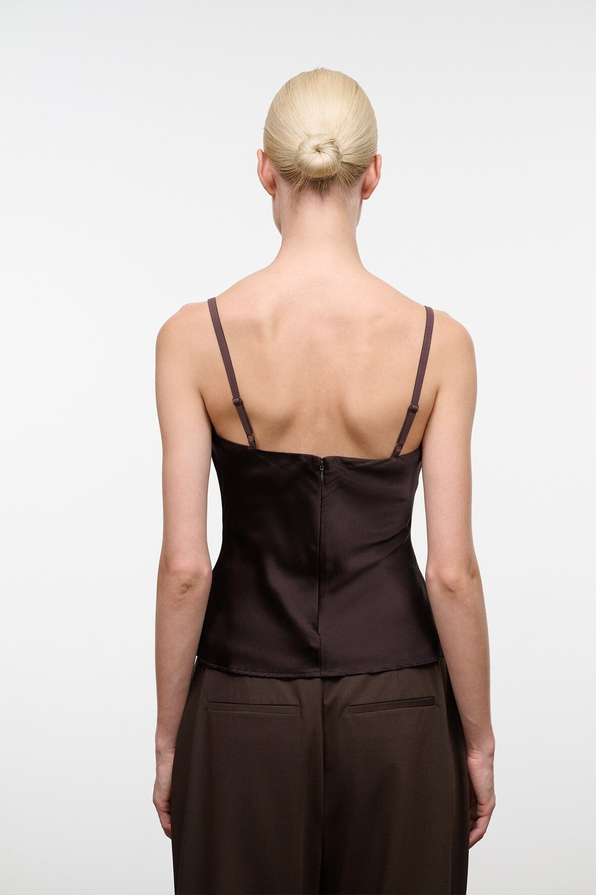 STAUD New In|Clothing Evangeline Silk Top Earth