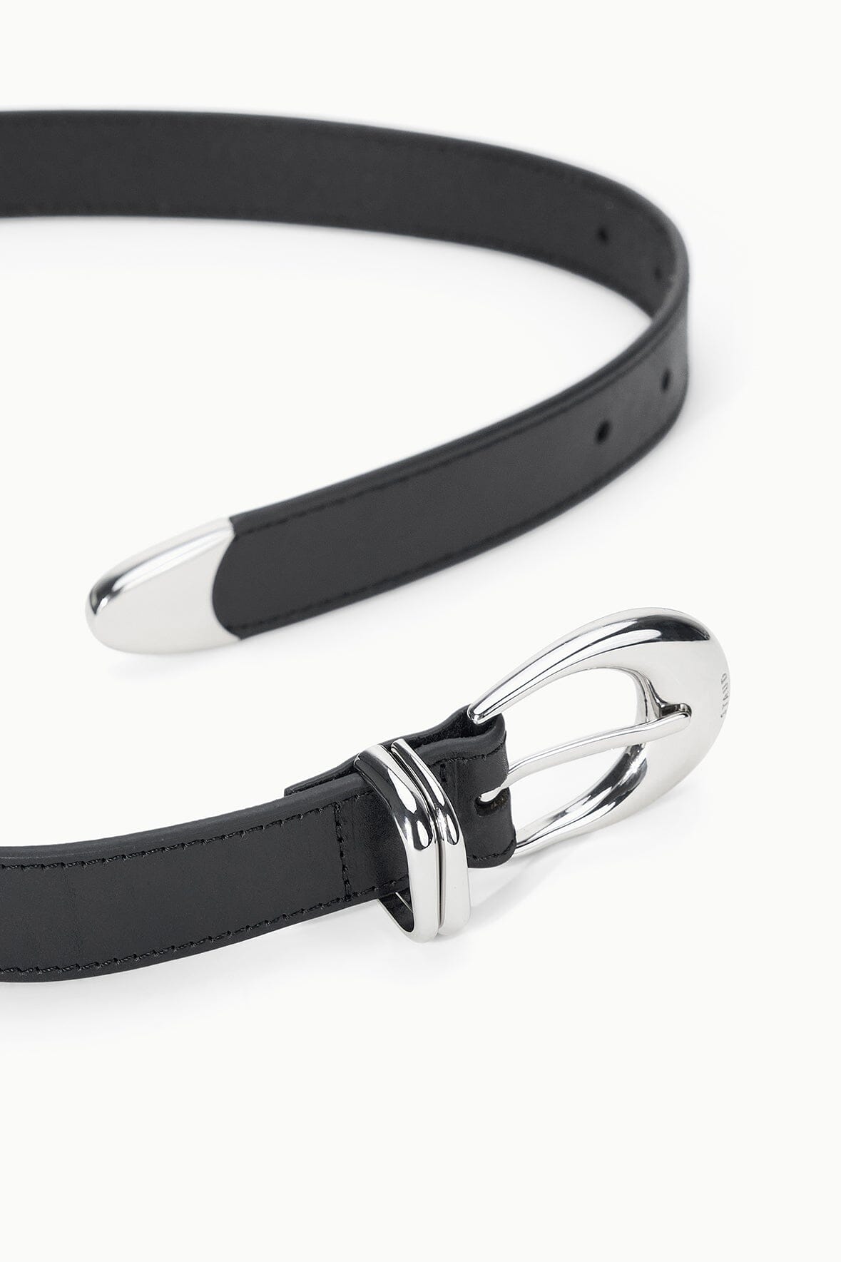 STAUD New In|Accessories Moon Metal Keeper Belt - 26 Mm Black