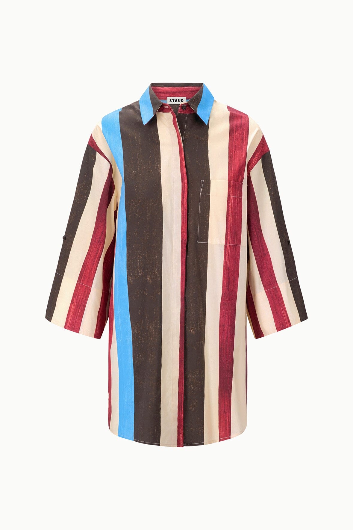 STAUD Clothing|New In Nico Dress Caffe Stripe