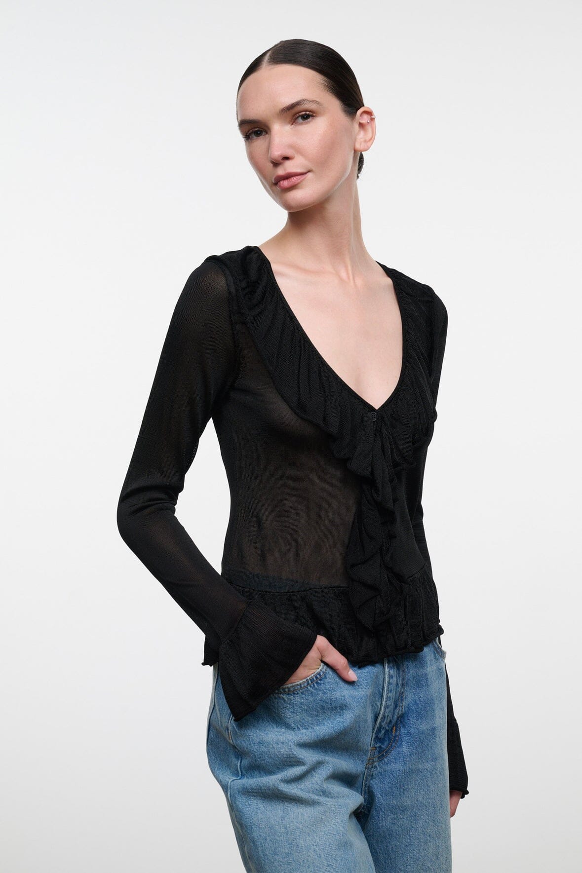 STAUD Clothing|New In Kiko Top Black