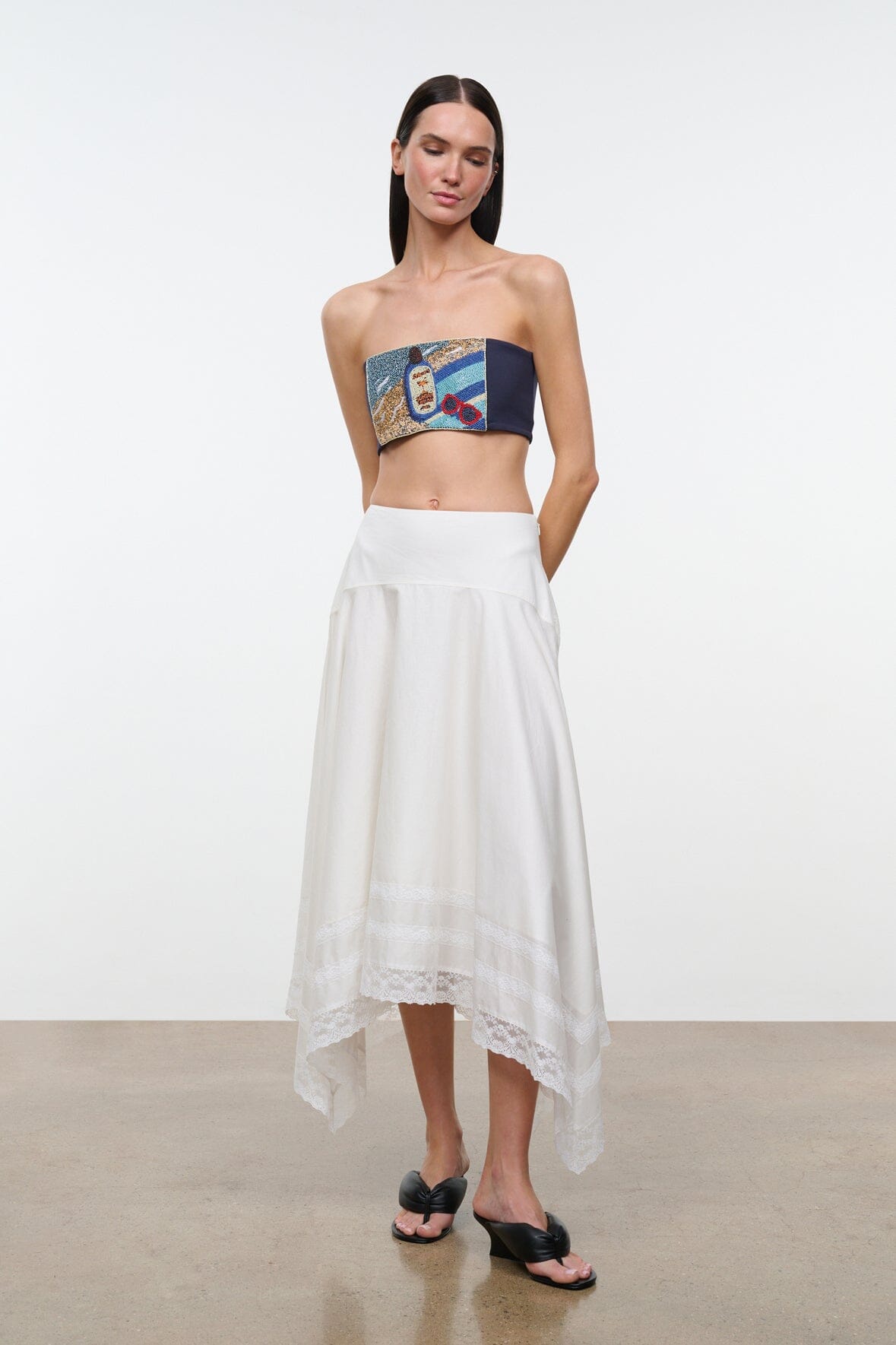 STAUD Clothing Tommy Tube Top Spf 0