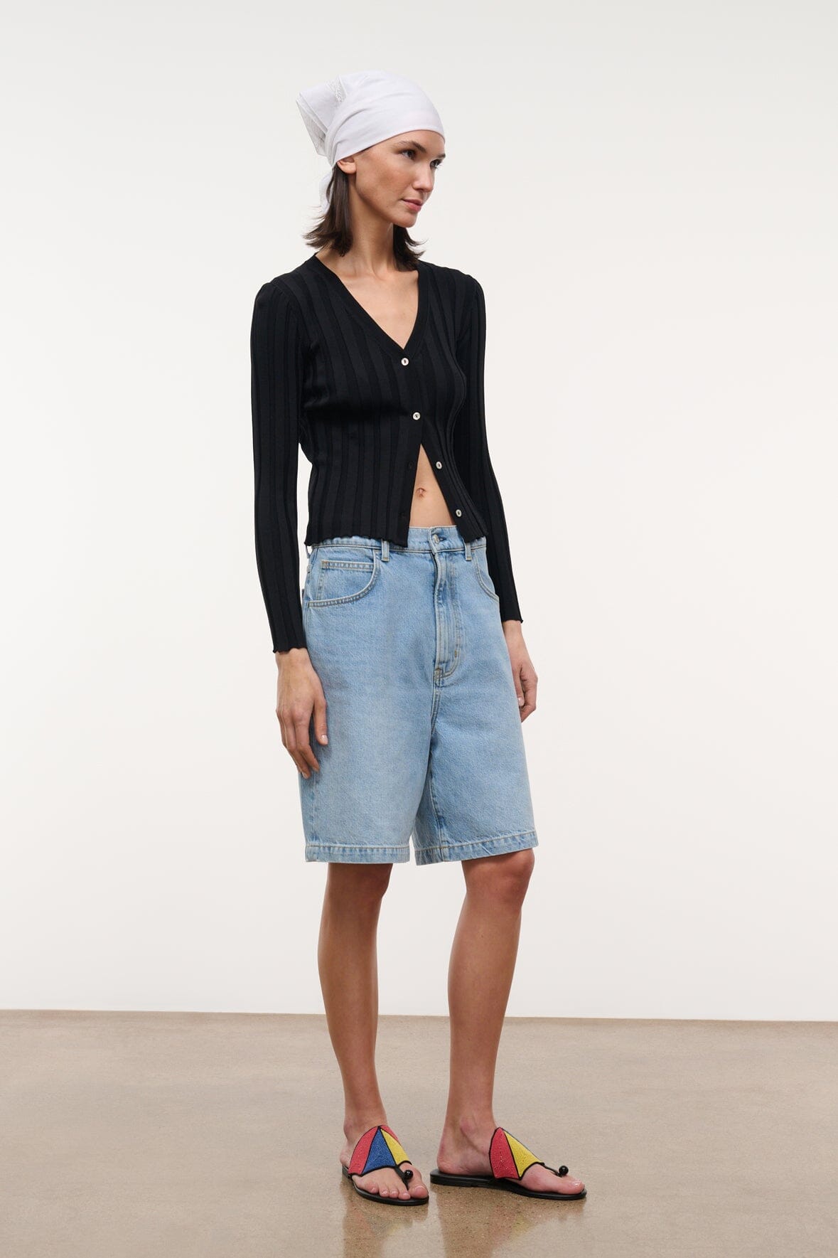 STAUD Clothing Ezra Cardigan Black