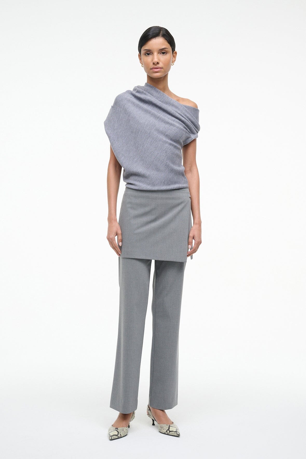 STAUD Clothing Mabel Sweater Heather Grey