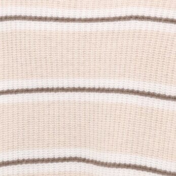 STAUD Clothing Cashmere Cropped Hampton Sweater Whisper Stripe