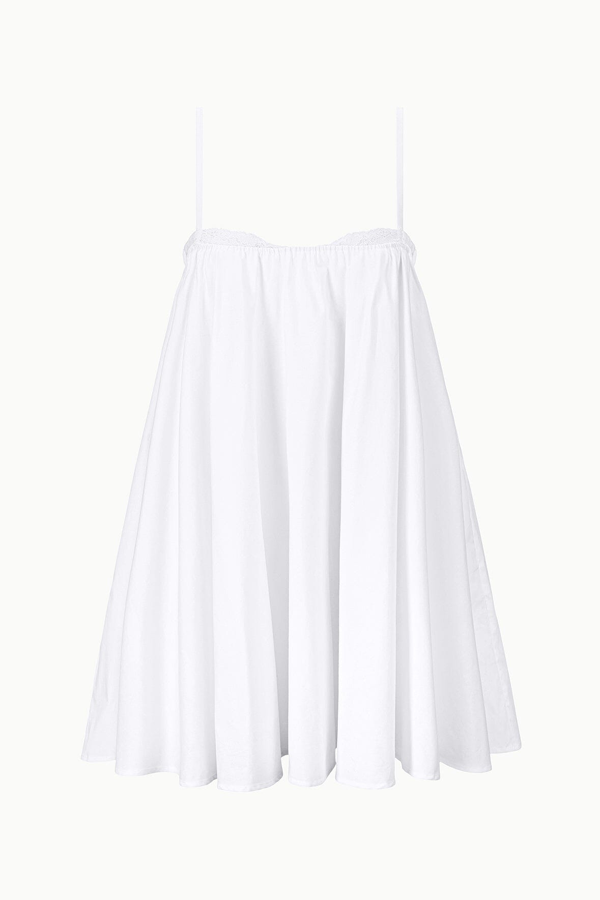 STAUD Dresses|New In|Clothing Cecily Mini Dress White Babydoll Dress