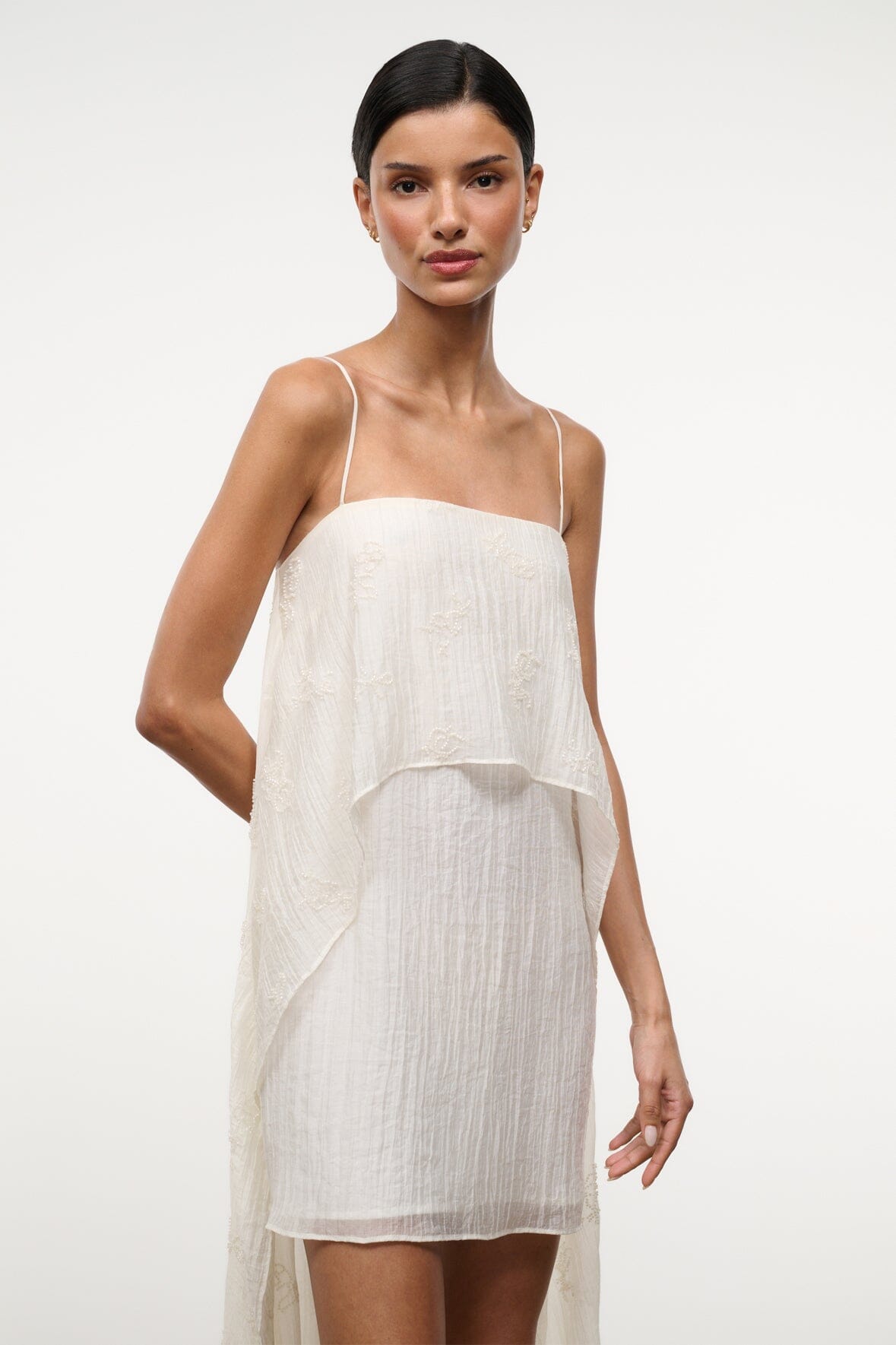 STAUD Dresses|Clothing Valencia Mini Dress White