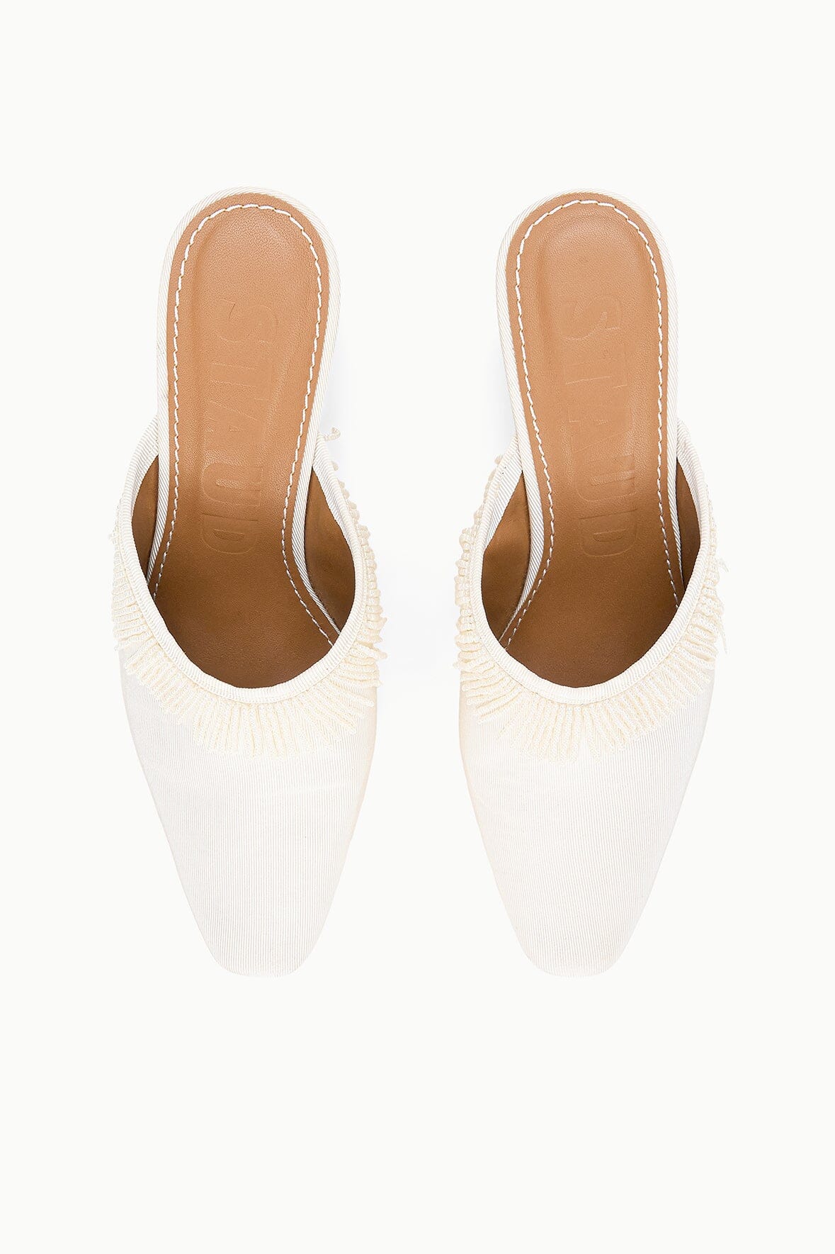STAUD Dresses|Shoes Joanna Kitten Heel Mule Ivory