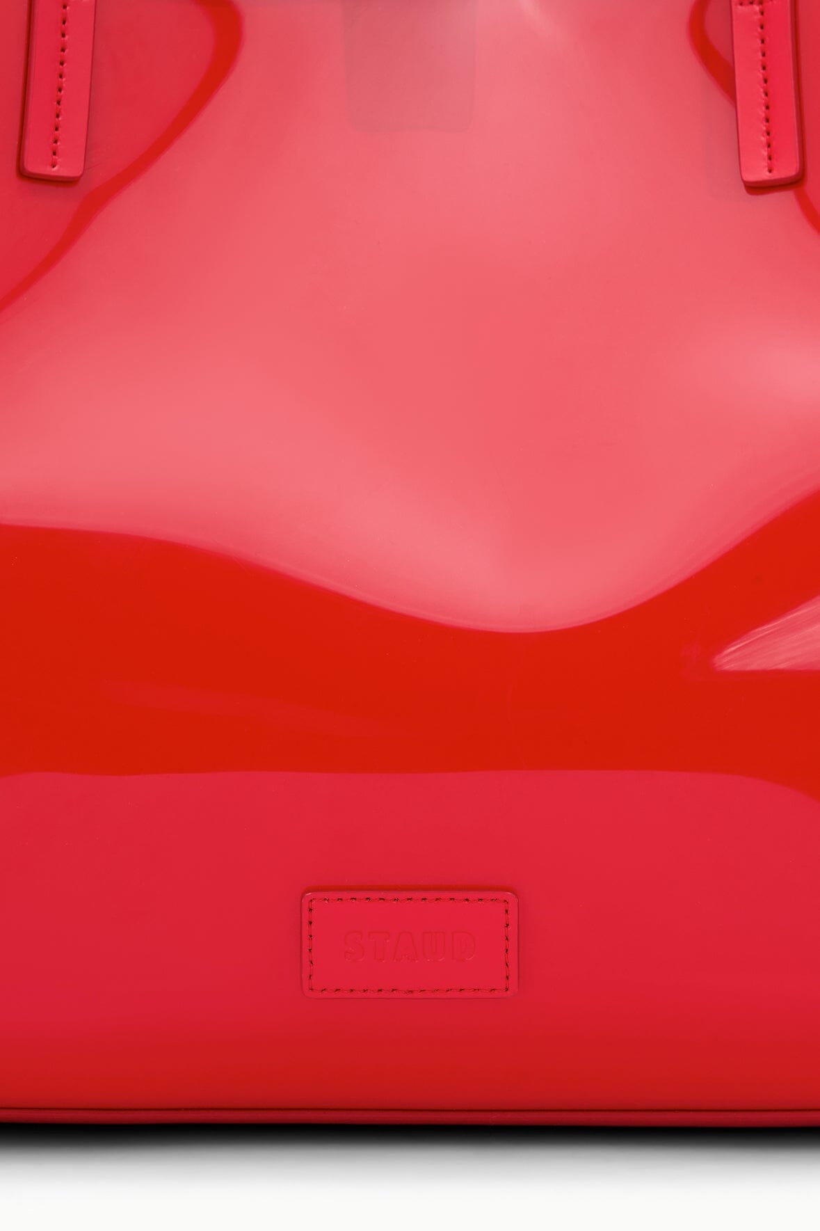 STAUD Handbags Christos Large Tote Red Rose