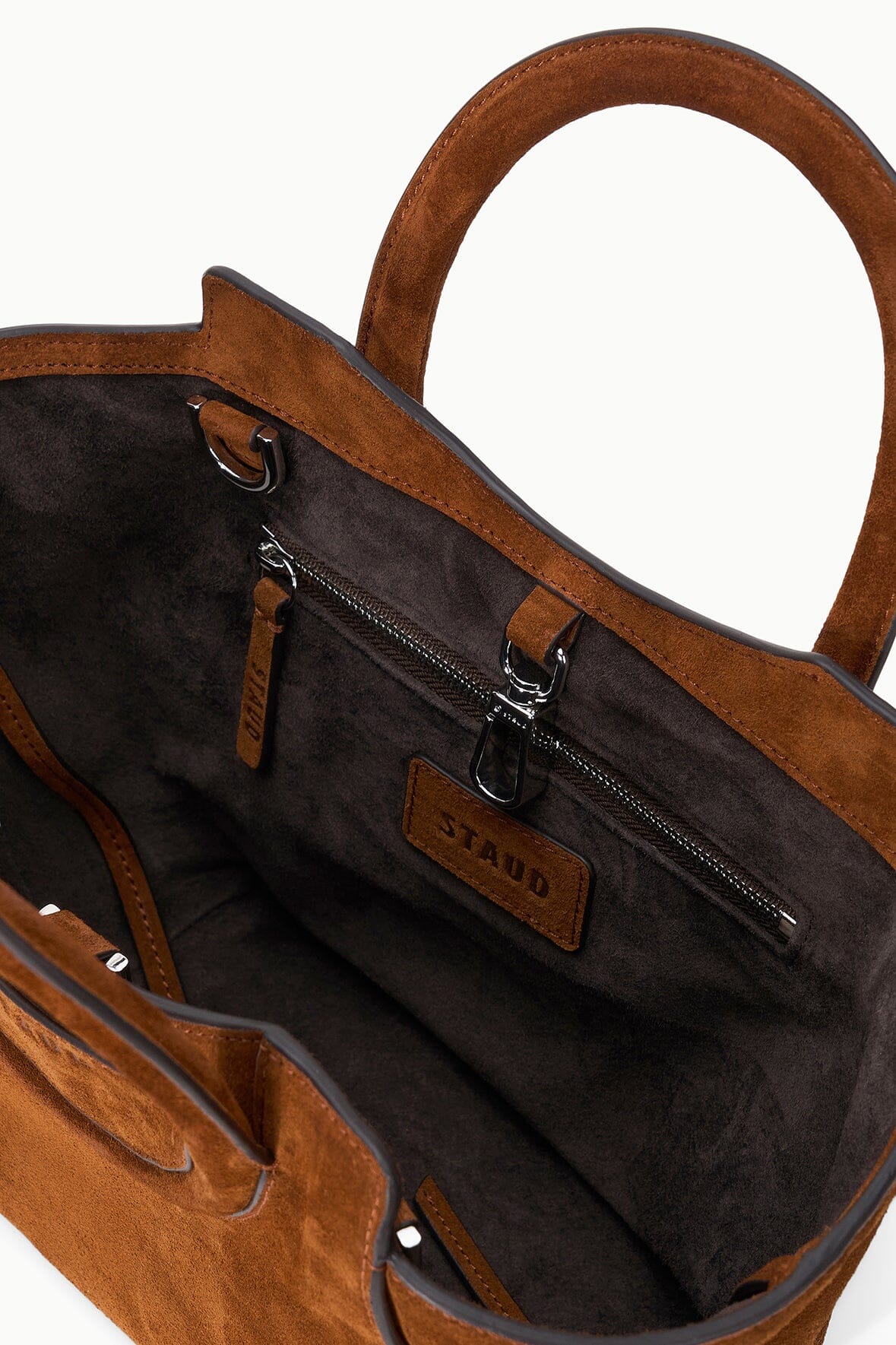 STAUD Handbags Maude Mini Tote Tabac