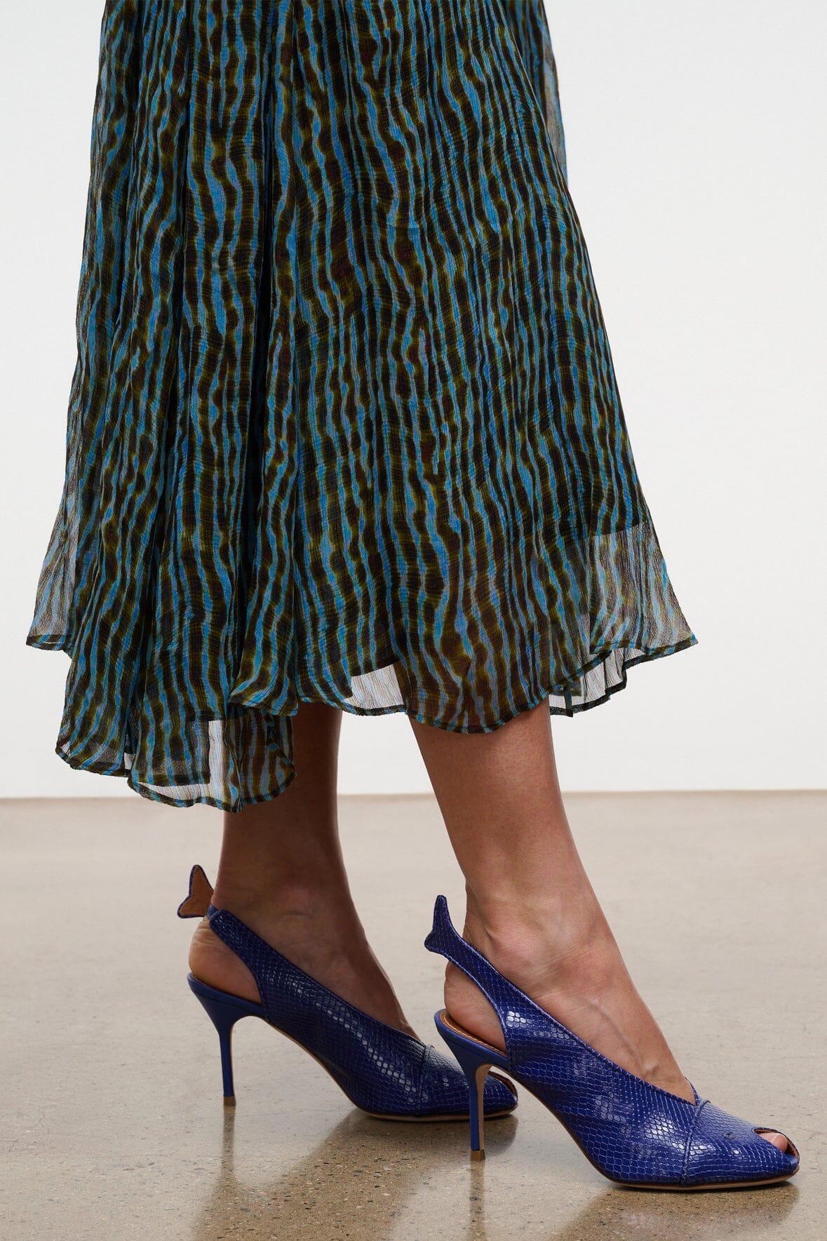STAUD Shoes Cleo Fish Heel Cobalt