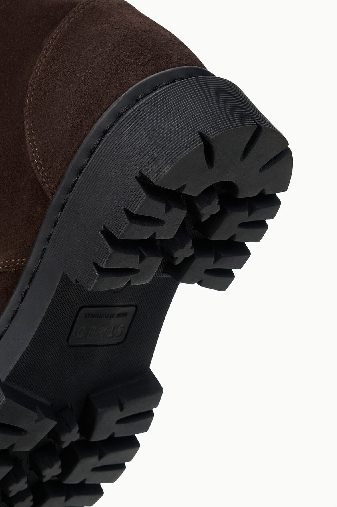 STAUD Shoes Henry Combat Boot Espresso Suede