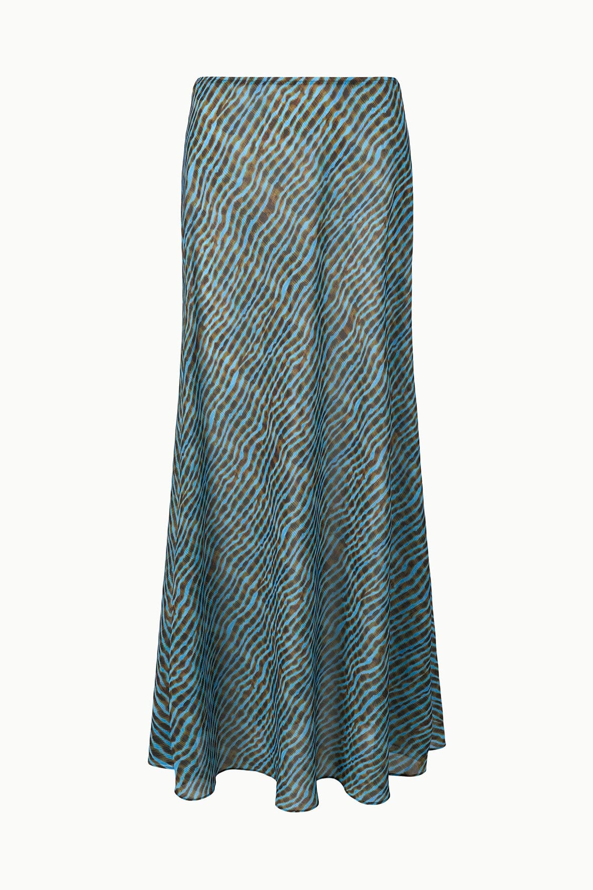 STAUD Swimwear Velma Skirt Tidal Shell