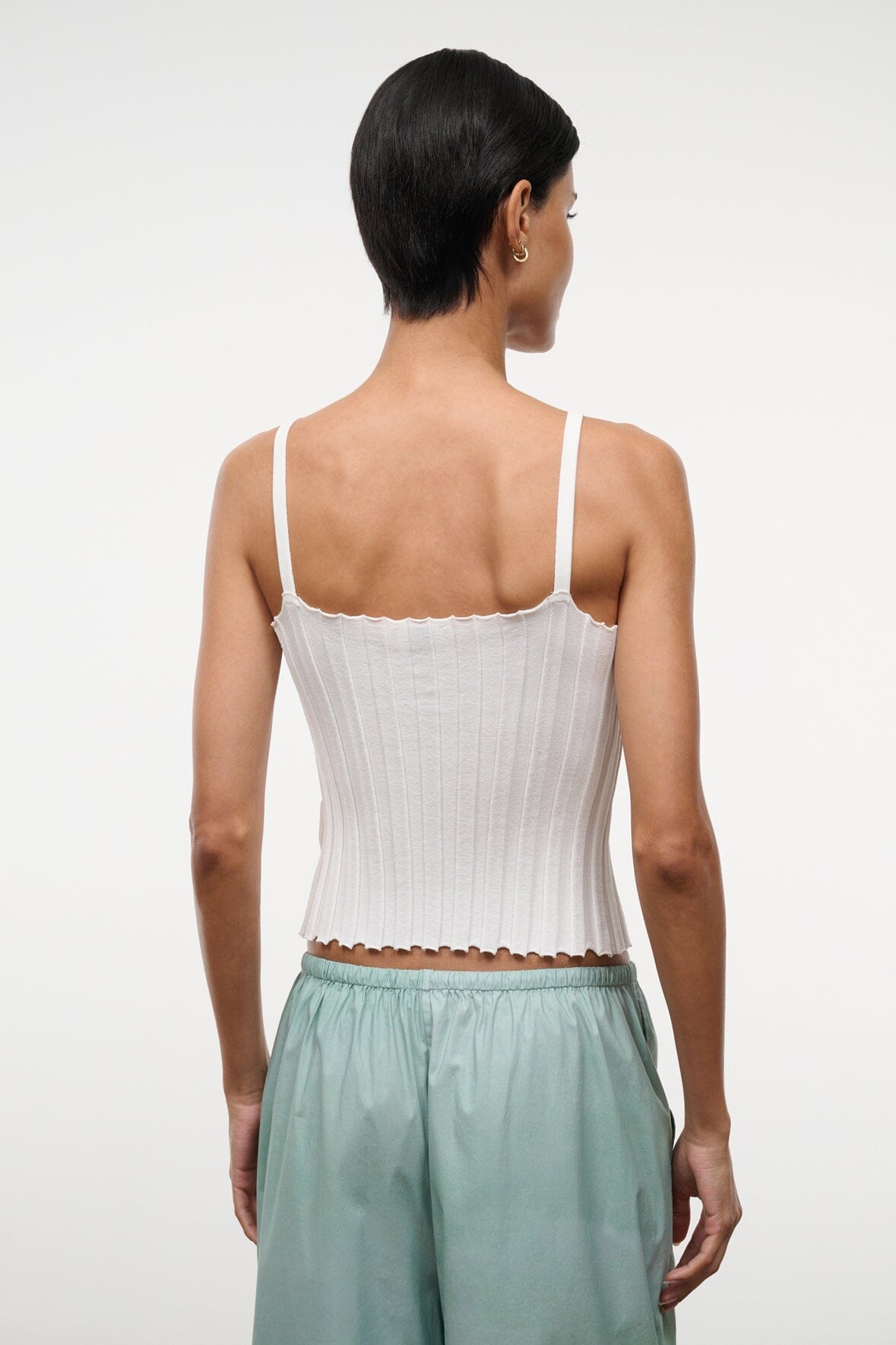 STAUD Clothing Skye Tank Ivory
