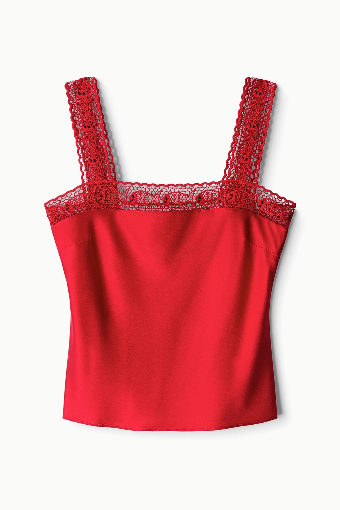 STAUD Clothing|New In Veronica Silk Top Tomato