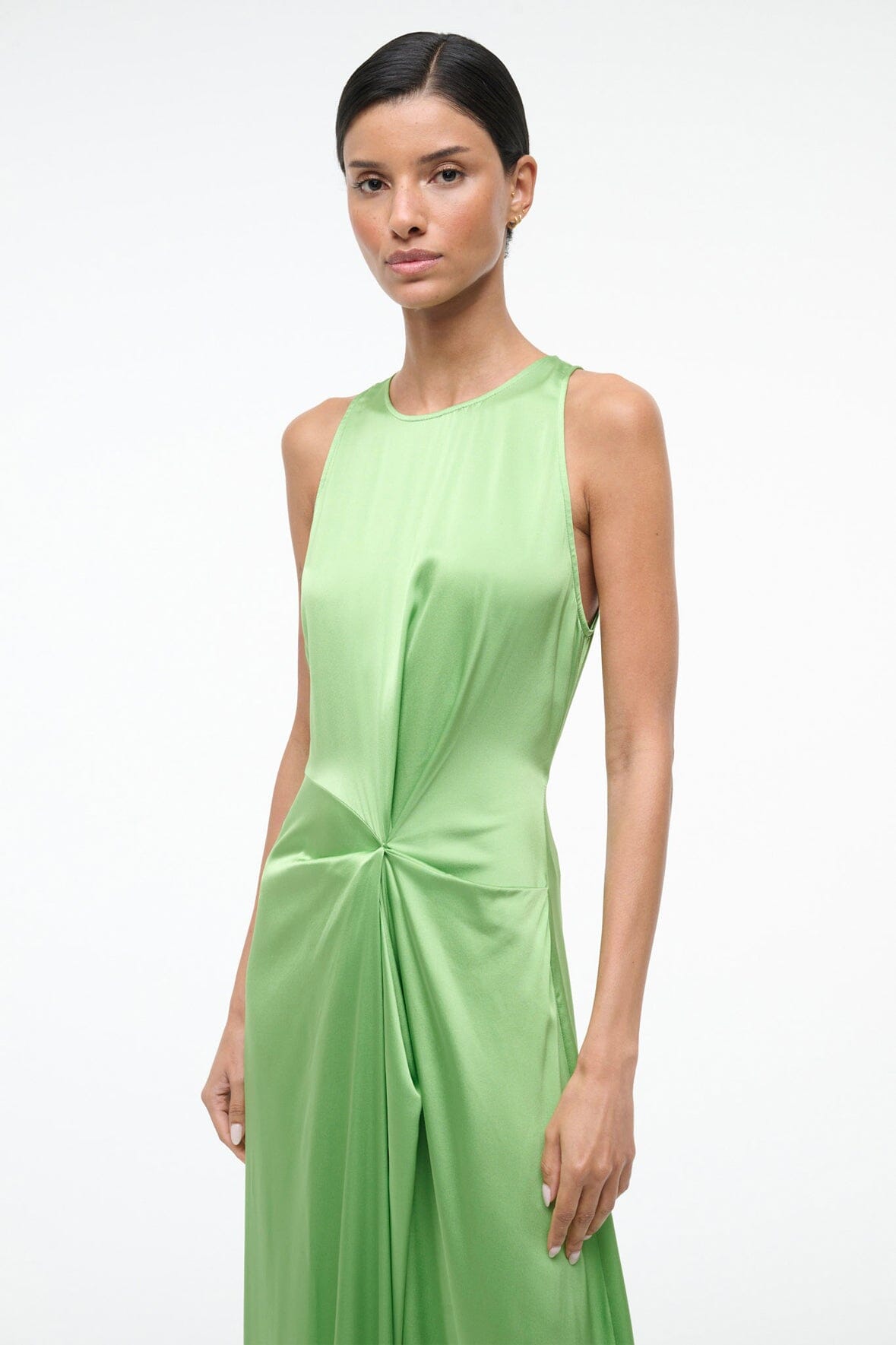 STAUD Dresses|Clothing Jaelyn Silk Dress Sprout