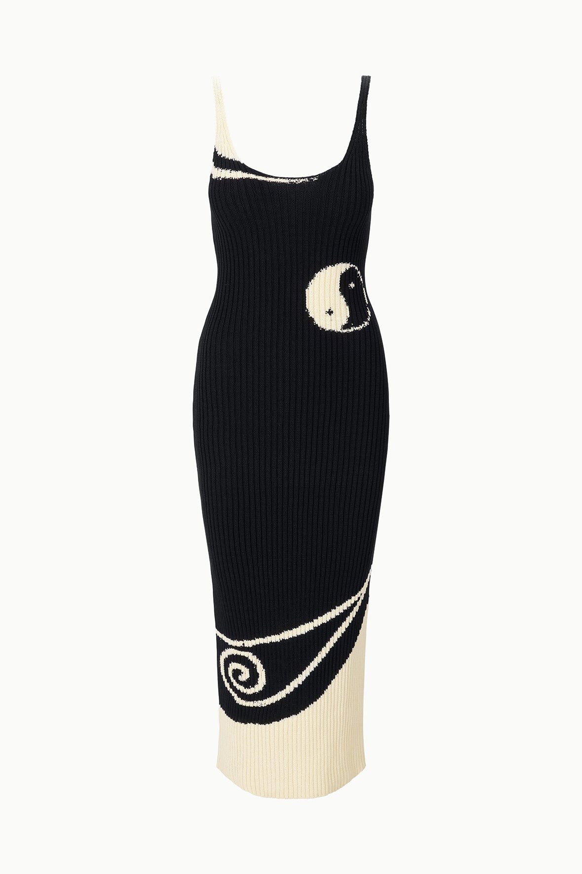 STAUD Sale|Dresses Leta Dress Black Ivory