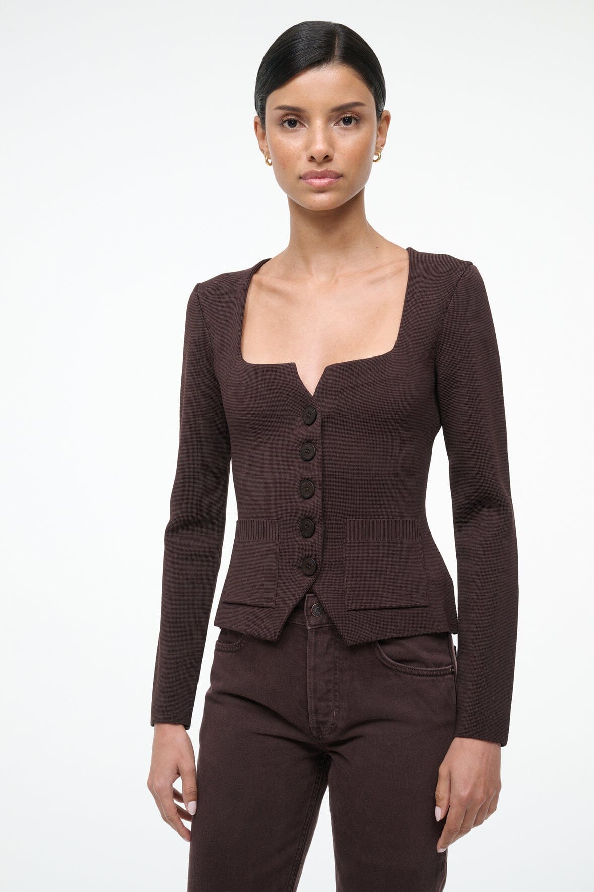 STAUD Clothing Rachela Top Earth