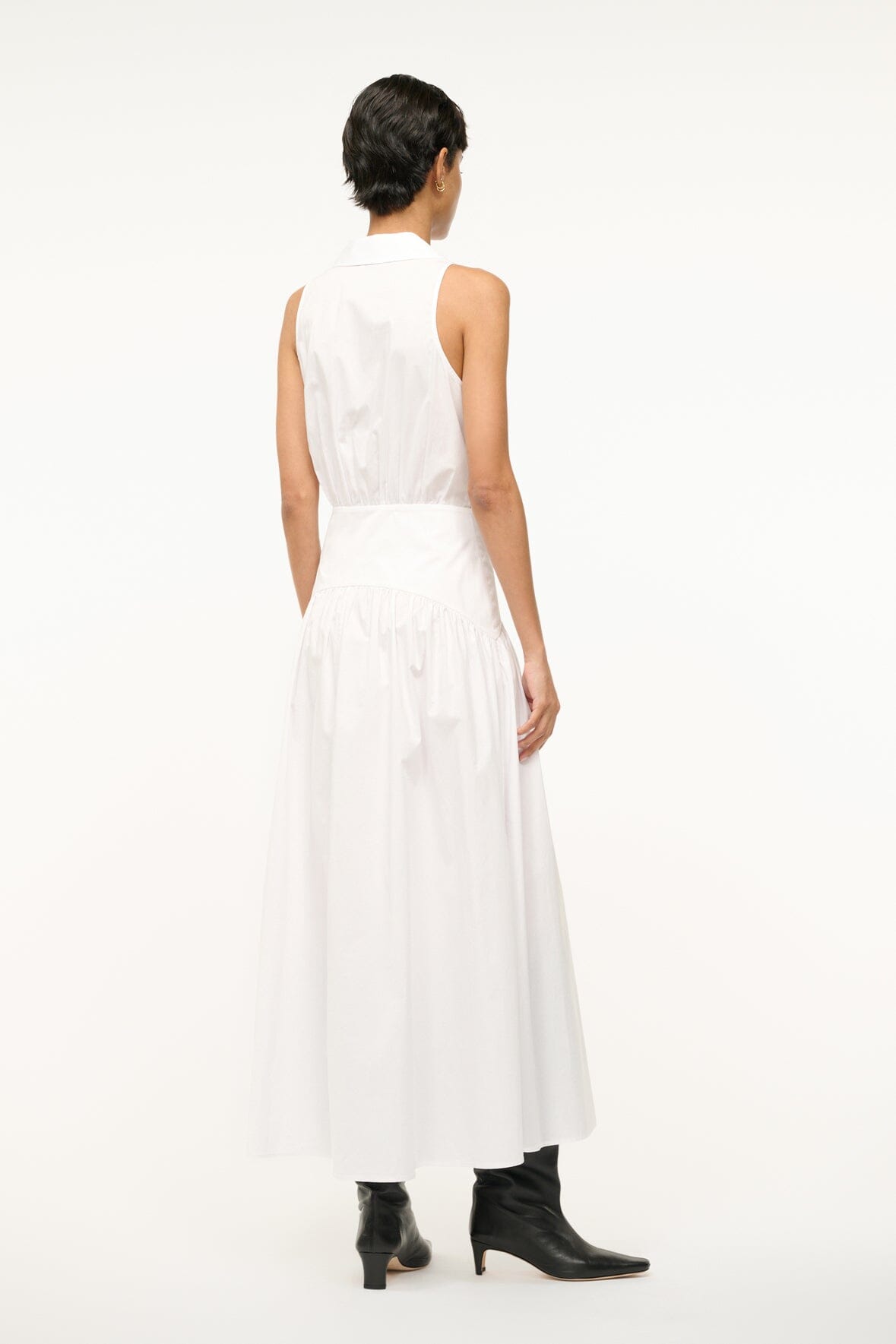 STAUD Clothing Romy Dress White