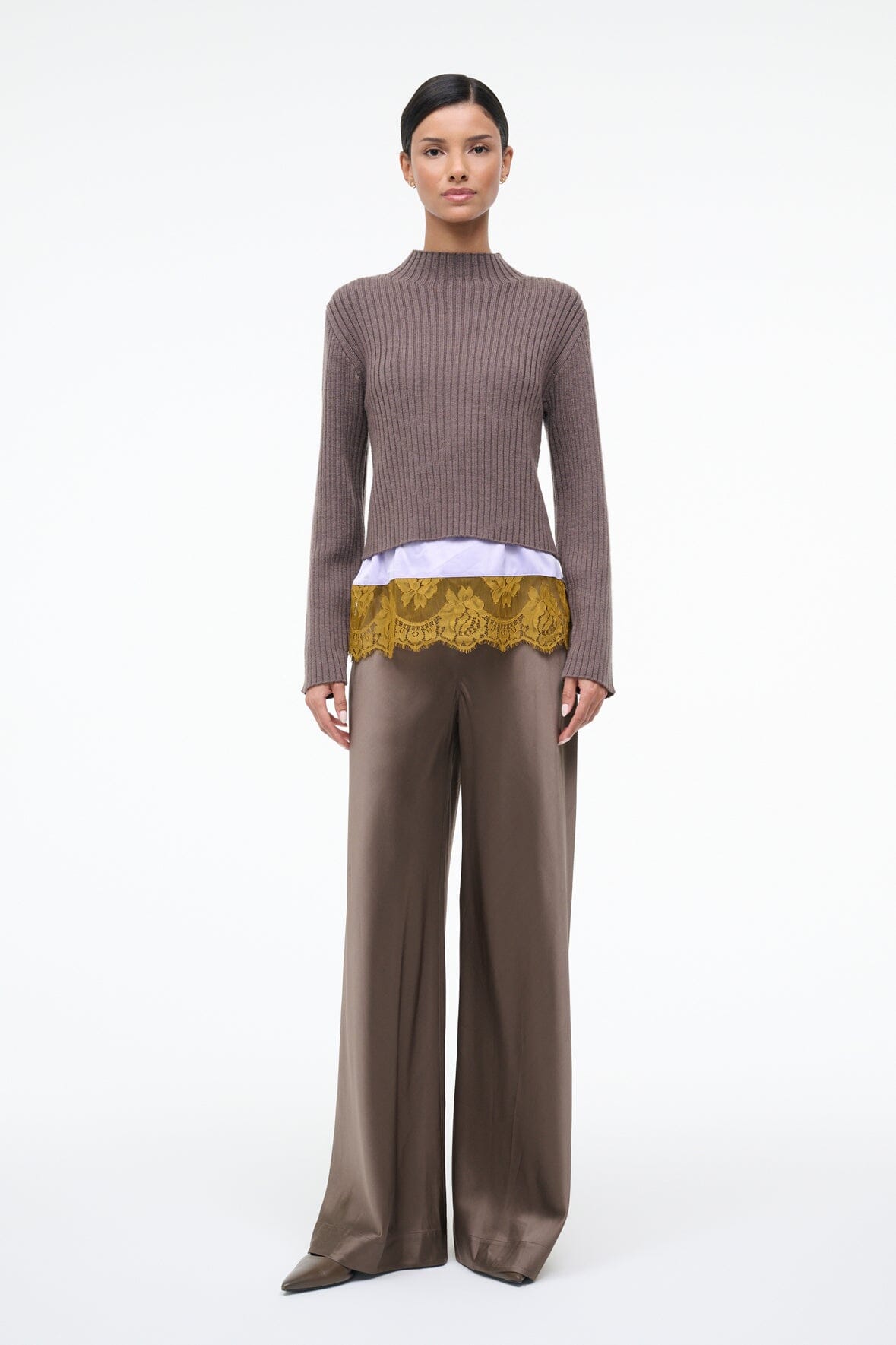 STAUD Sale Willow Sweater Truffle