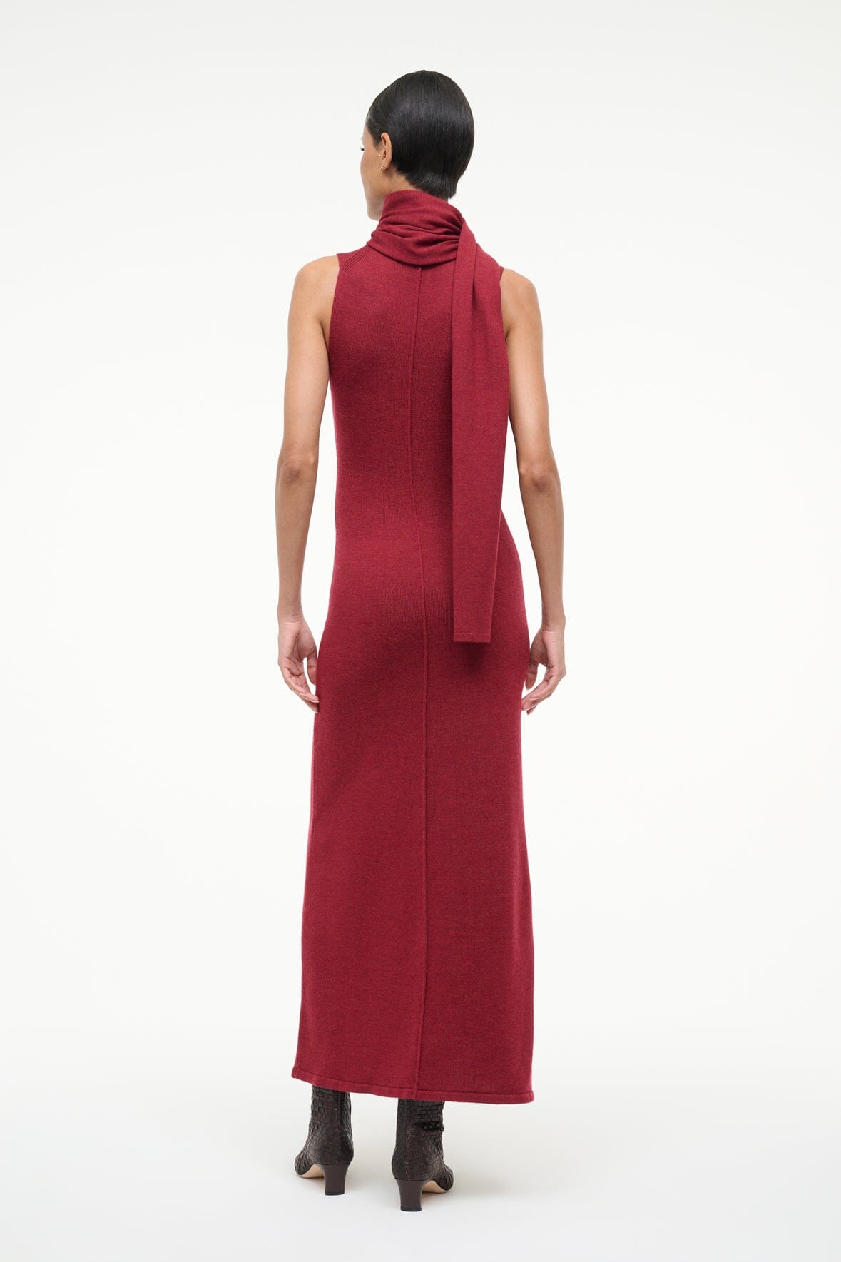 STAUD Sale Canal Midi Dress Sangria