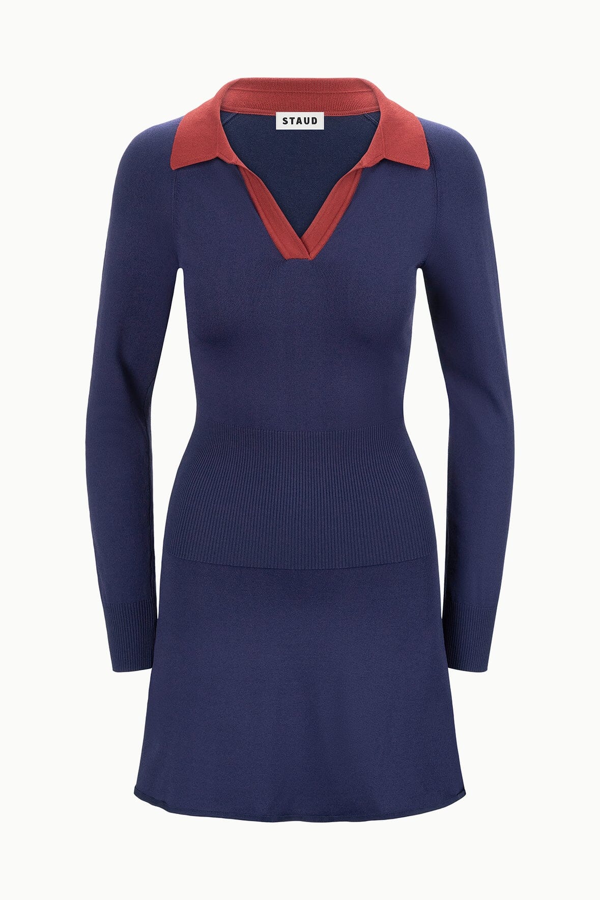 STAUD Sale Gene Dress Navy Sangria