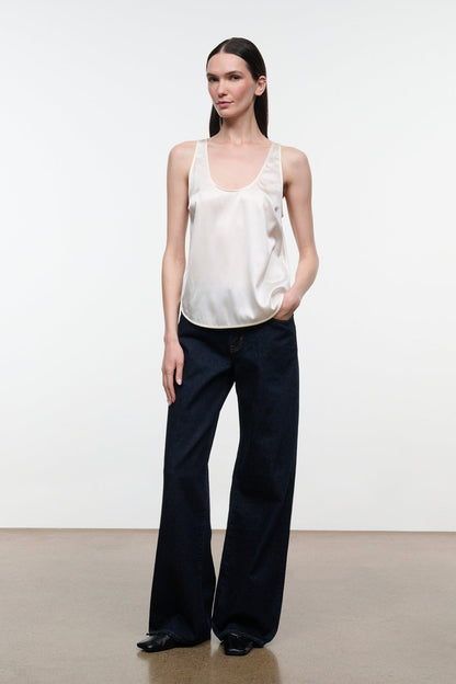 STAUD New In|Clothing Yves Silk Tank Ivory