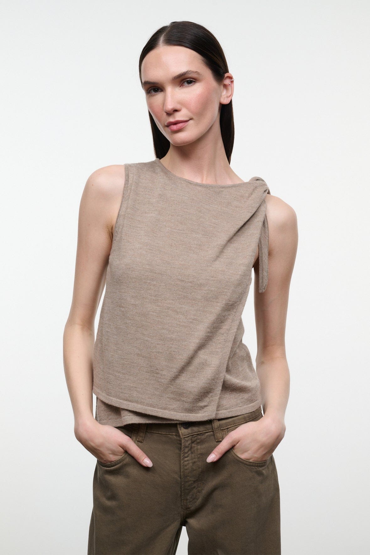 STAUD New In|Clothing Enya Top Sesame