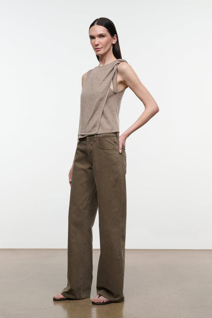STAUD New In|Clothing Enya Top Sesame