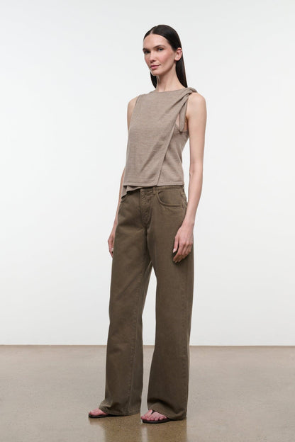 STAUD New In|Clothing Enya Top Sesame