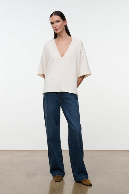 STAUD New In|Clothing Studio Tee Ivory