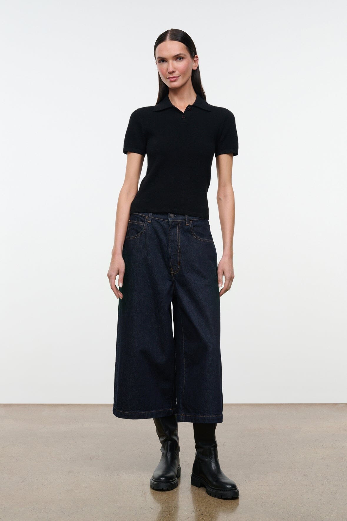STAUD New In|Clothing Gino Cashmere Sweater Black