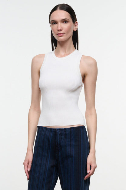 STAUD New In|Clothing Malia Tank White
