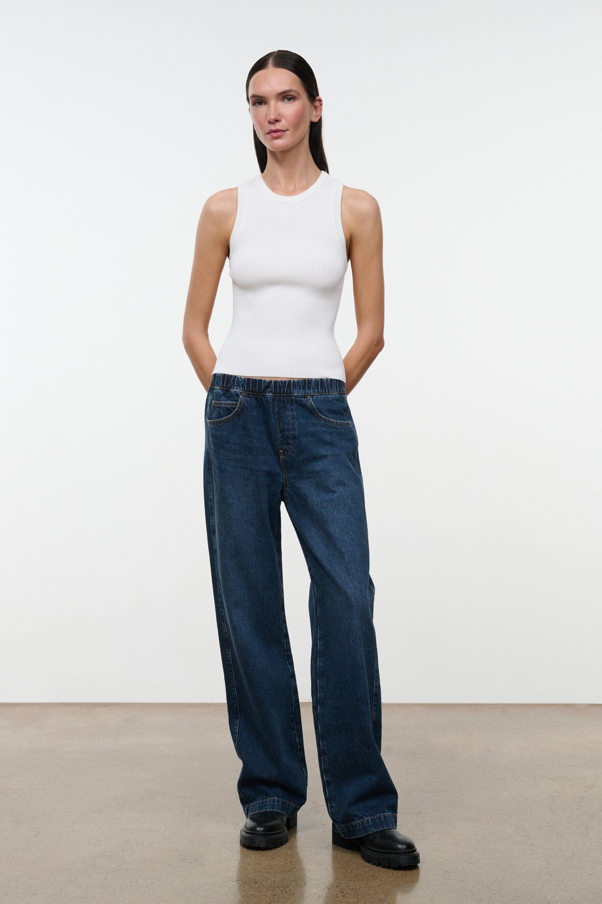 STAUD New In|Clothing Malia Tank White