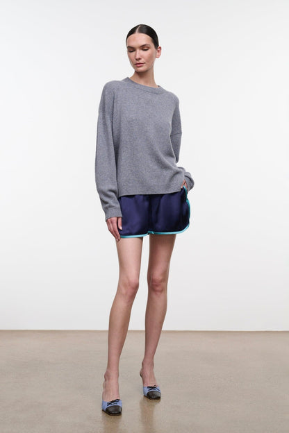 STAUD New In|Clothing Serrano Cashmere Relaxed Crew Ash