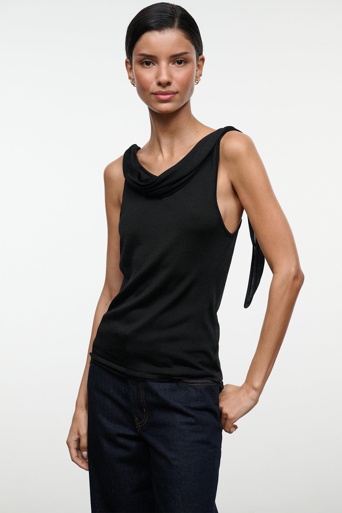 STAUD New In|Clothing Liana Top Black