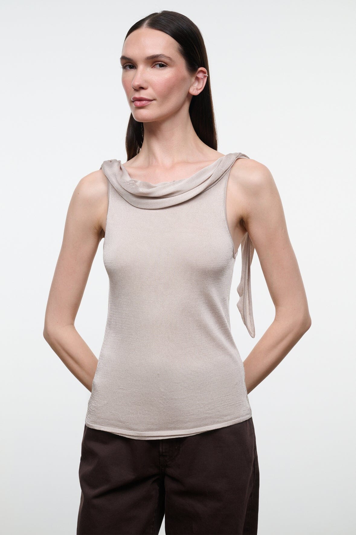 STAUD New In|Clothing Liana Top Champagne