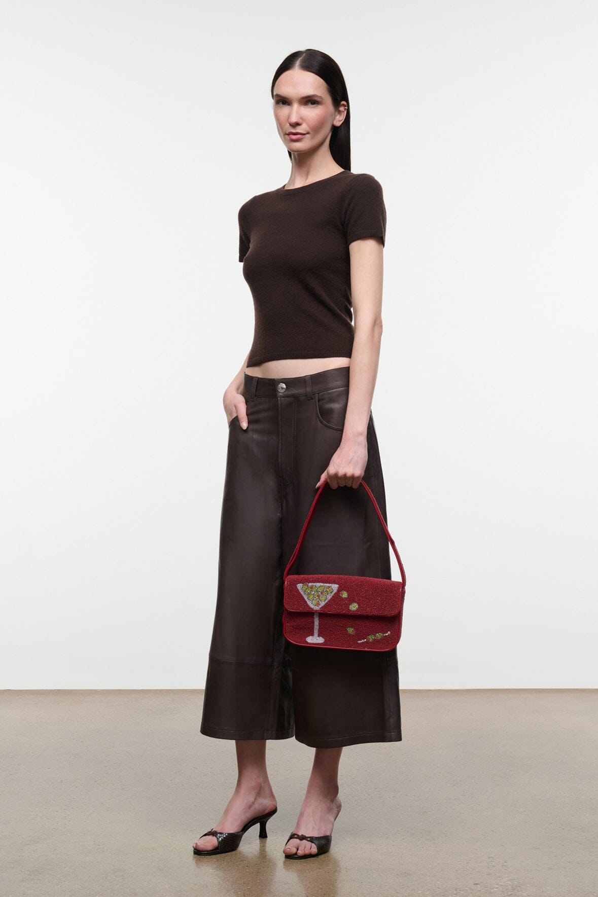 STAUD New In|Handbags Tommy Beaded Bag Extra Dirty