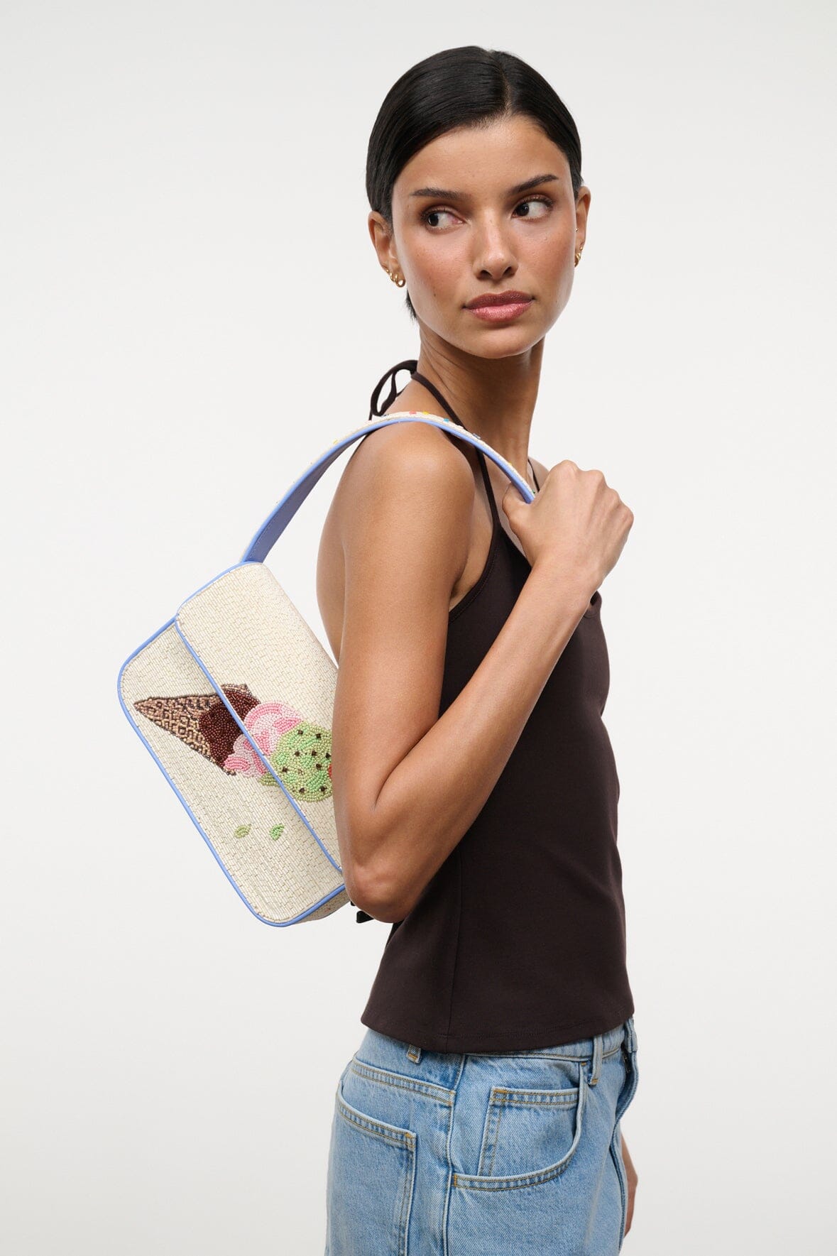 STAUD New In|Handbags Tommy Beaded Bag Triple Scoop