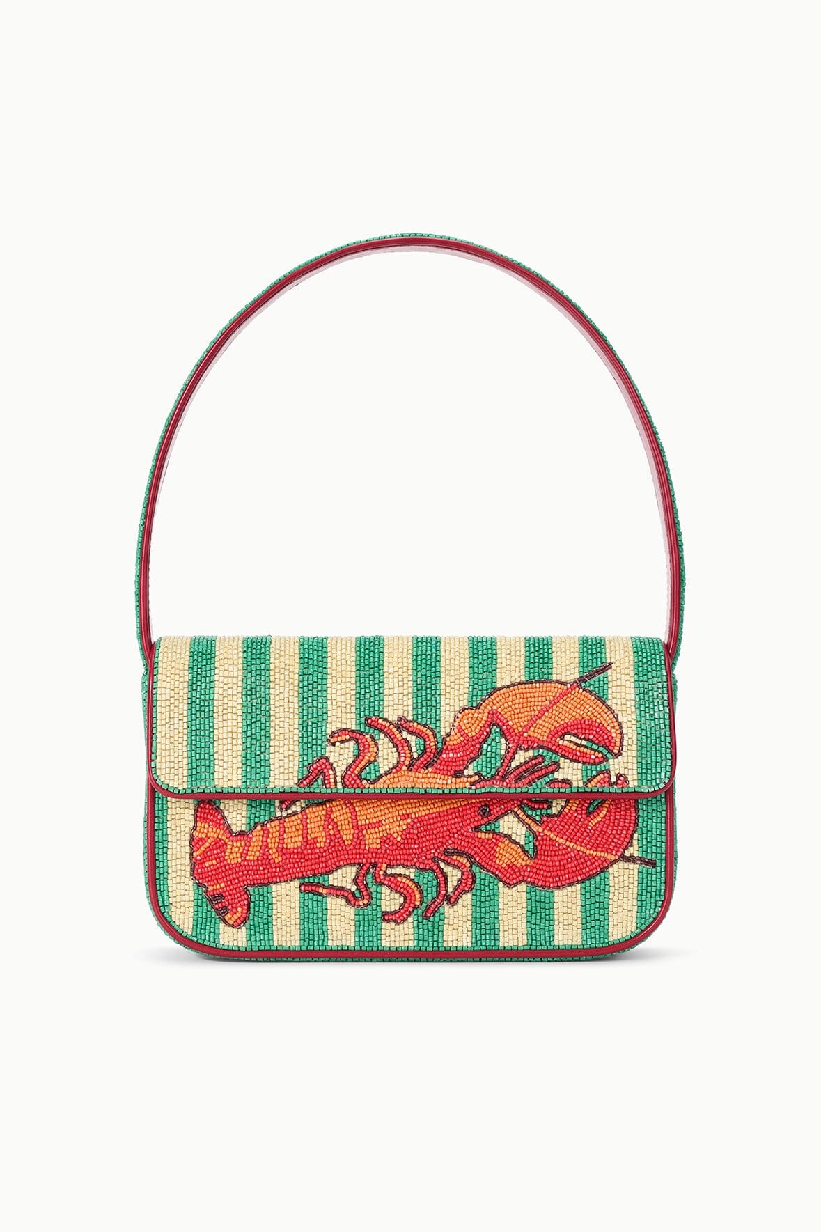 STAUD New In|Handbags Tommy Beaded Bag Summer Lobster