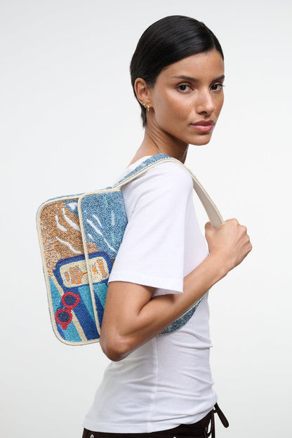 STAUD New In|Handbags Tommy Beaded Bag Spf 0