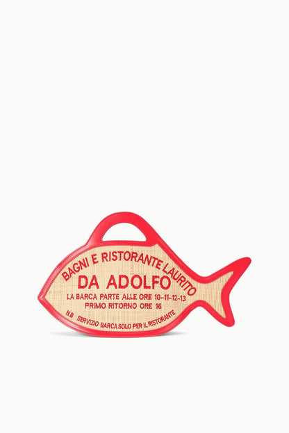 STAUD New In|Handbags Cleo Fish Bag X Da Adolfo - Natural Raffia Design