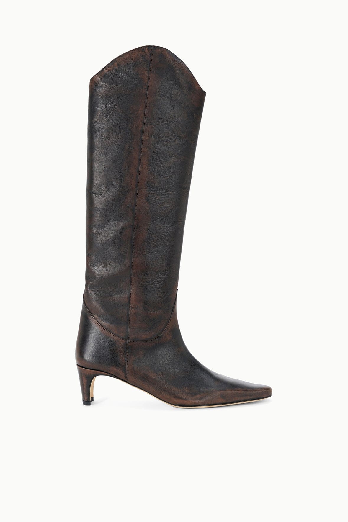 STAUD New In|Shoes Western Wally Boot Espresso Distressed