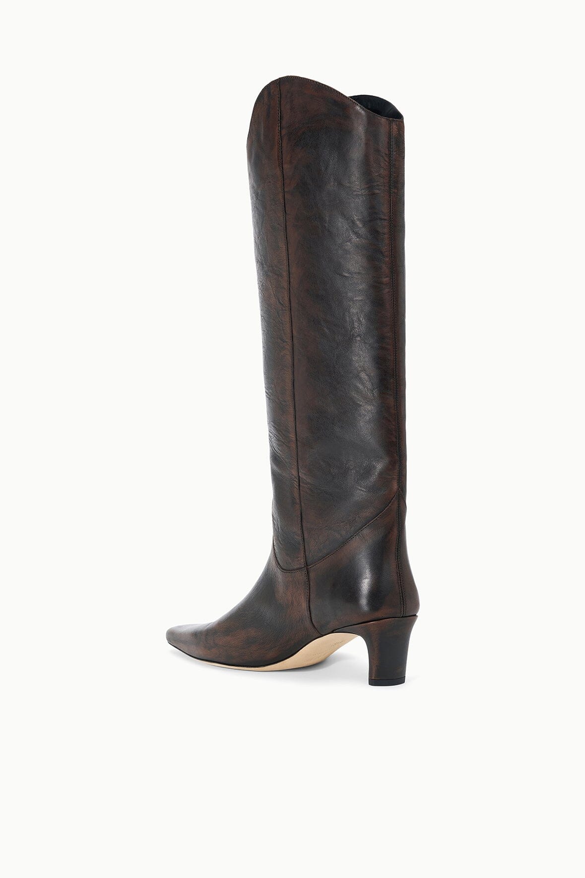 STAUD New In|Shoes Western Wally Boot Espresso Distressed