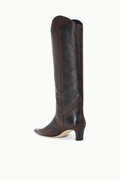 STAUD New In|Shoes Western Wally Boot Espresso Distressed