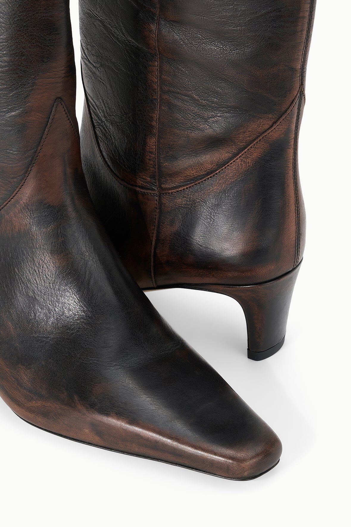 STAUD New In|Shoes Western Wally Boot Espresso Distressed