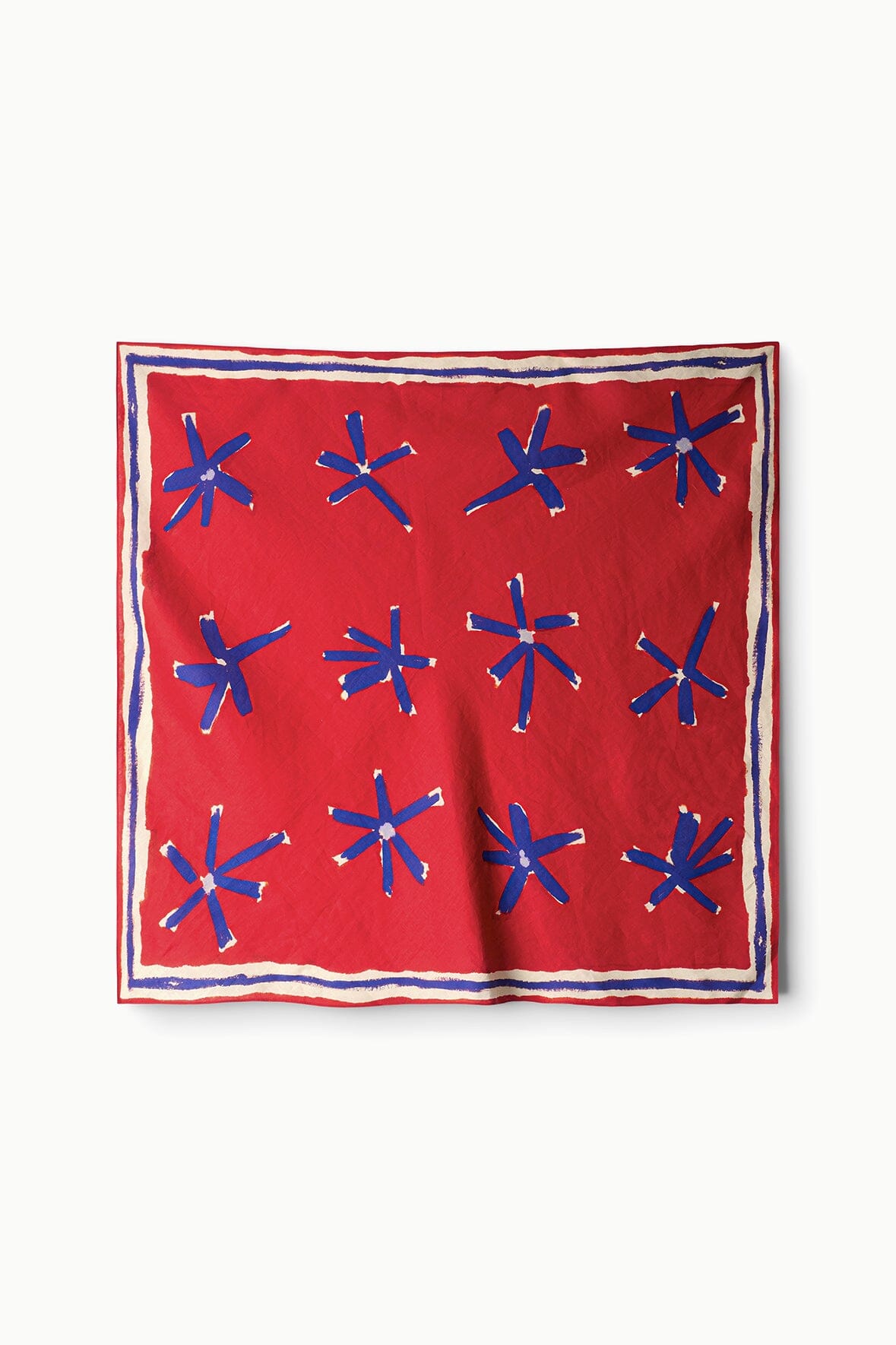 STAUD New In Sonya Linen Scarf Painted Foulard