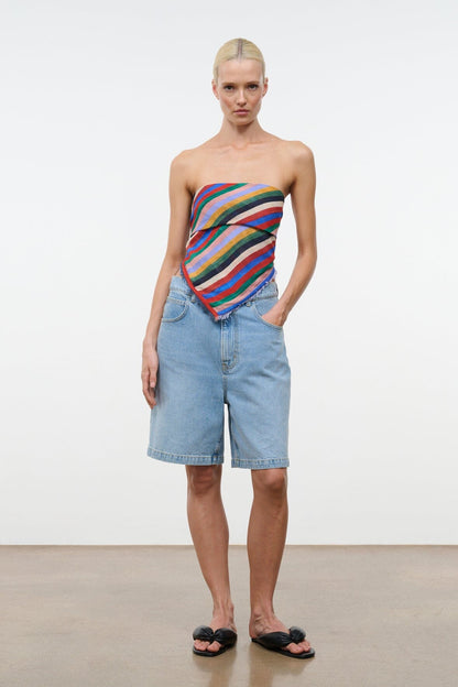 STAUD New In Sonya Scarf Artist Stripe