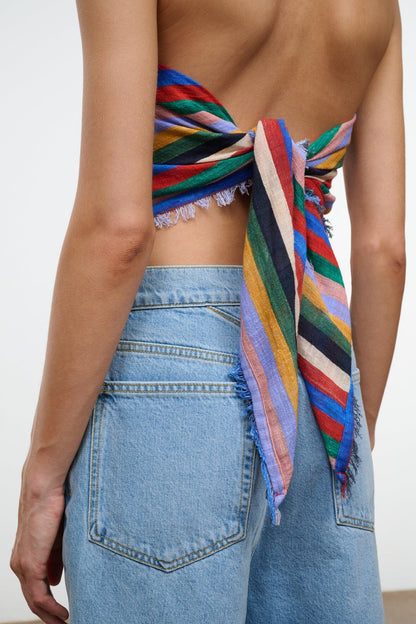 STAUD New In Sonya Scarf Artist Stripe