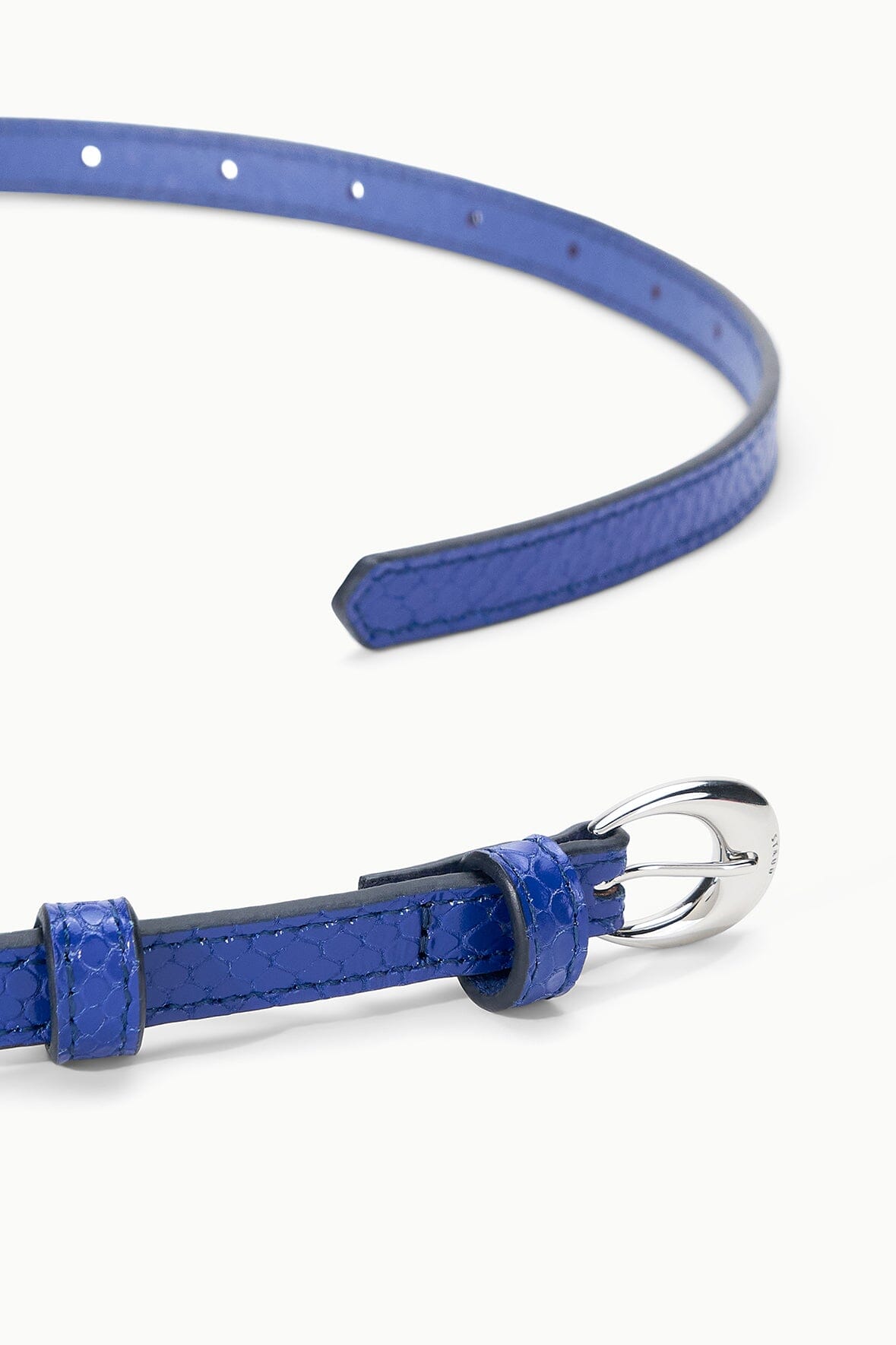STAUD New In|Accessories Slim Moon Buckle Belt - 13mm Cobalt