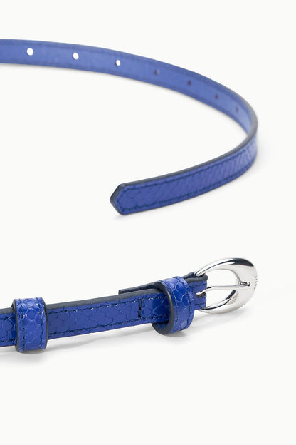 STAUD New In|Accessories Slim Moon Buckle Belt - 13mm Cobalt